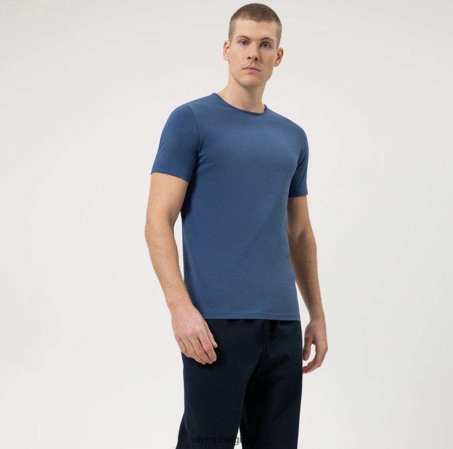 OLYMP FL8P6V2029 vêtements coupe body décontractée niveau cinq, t-shirt, indigo