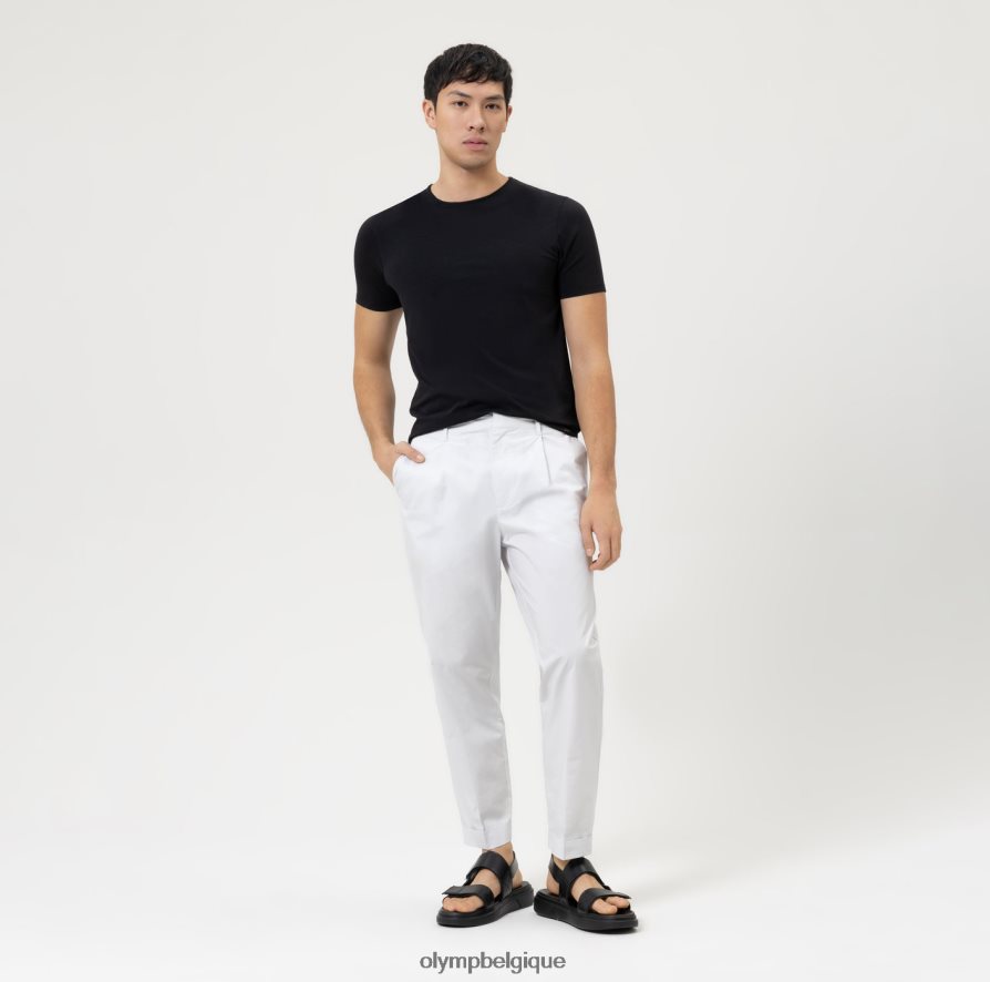 OLYMP FL8P6V2044 vêtements niveau cinq, coupe corporelle décontractée, t-shirt, noir