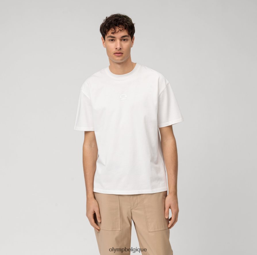 OLYMP FL8P6V2046 vêtements t-shirt décontracté, blanc cassé