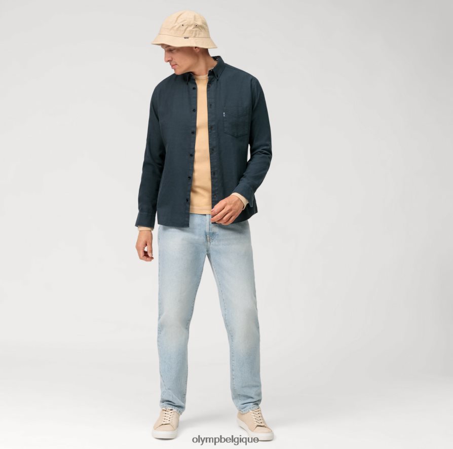 OLYMP FL8P6V2048 vêtements t-shirt décontracté en jersey à manches longues, naturel