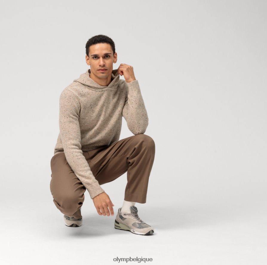 OLYMP FL8P6V1906 vêtements sweat-shirt en tricot décontracté, beige