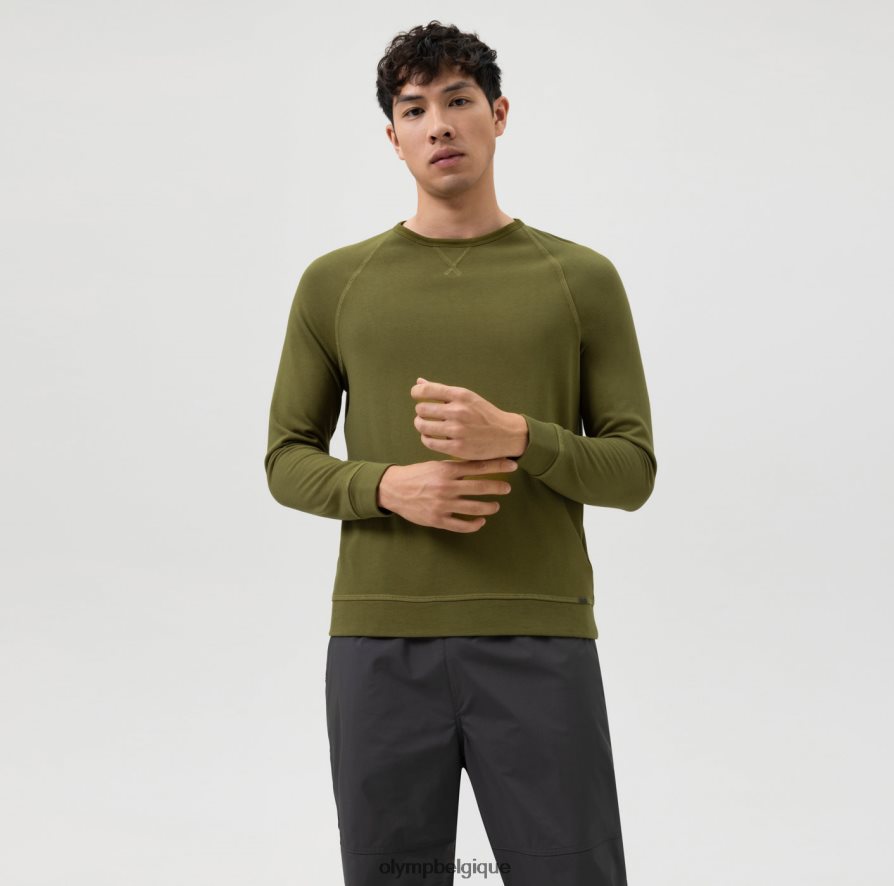 OLYMP FL8P6V1922 vêtements Sweat Body Fit Level Five, vert lime