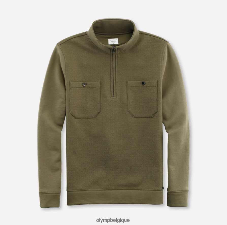 OLYMP FL8P6V1923 vêtements Sweat-shirt Level Five Body Fit, olive