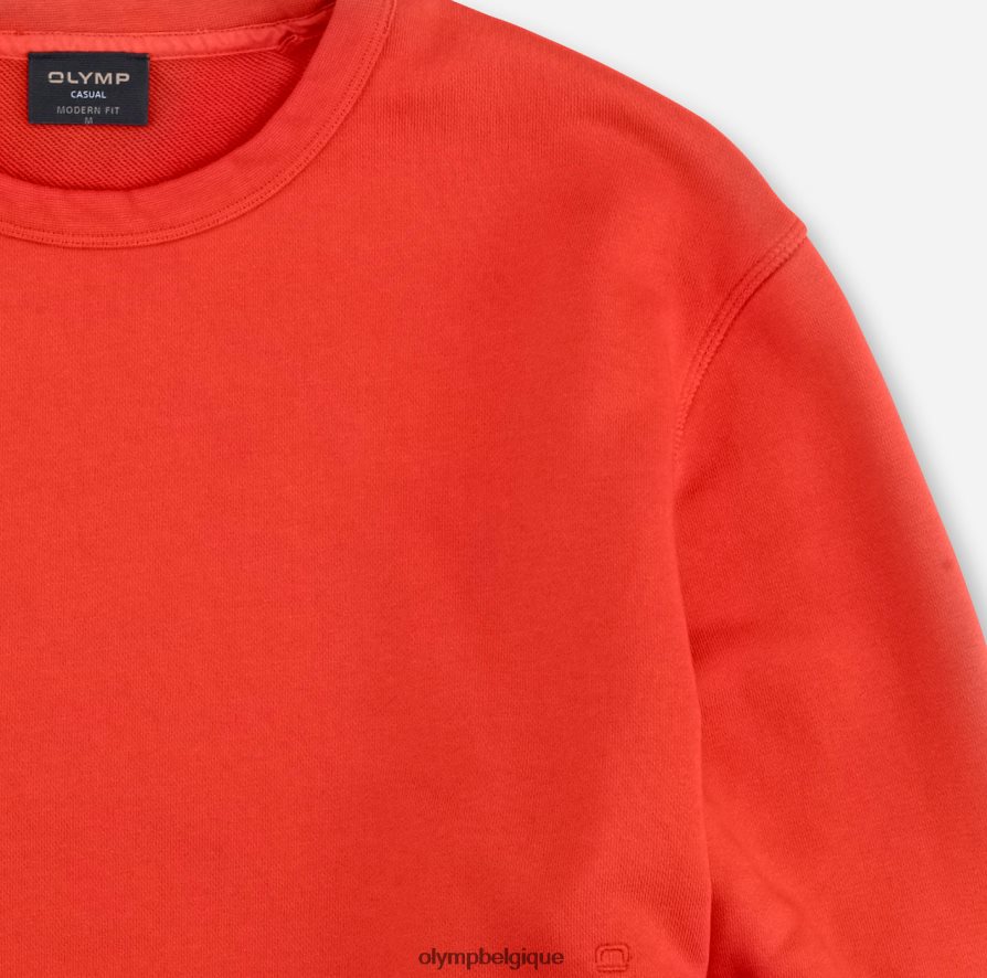 OLYMP FL8P6V1924 vêtements sweat coupe moderne, rouge