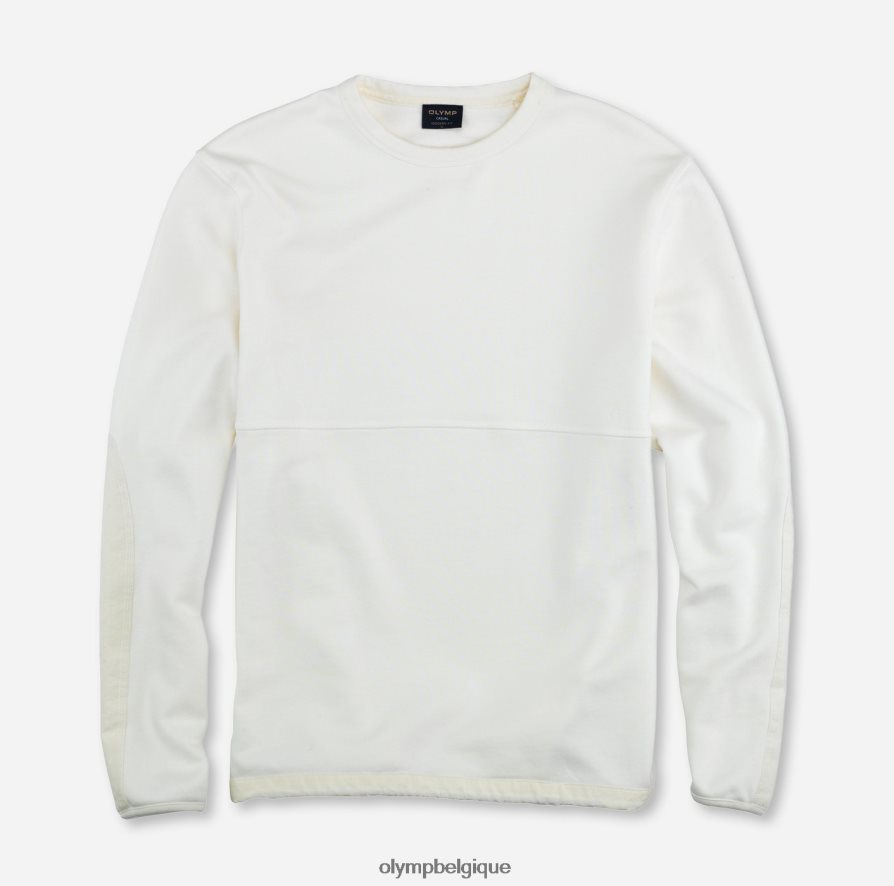 OLYMP FL8P6V1927 vêtements sweat coupe moderne, blanc cassé