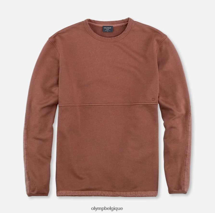 OLYMP FL8P6V1928 vêtements sweat coupe moderne, rouge foncé