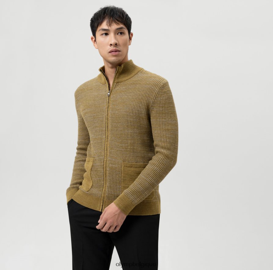 OLYMP FL8P6V1940 vêtements tricot coupe moderne, cardigan, citron vert