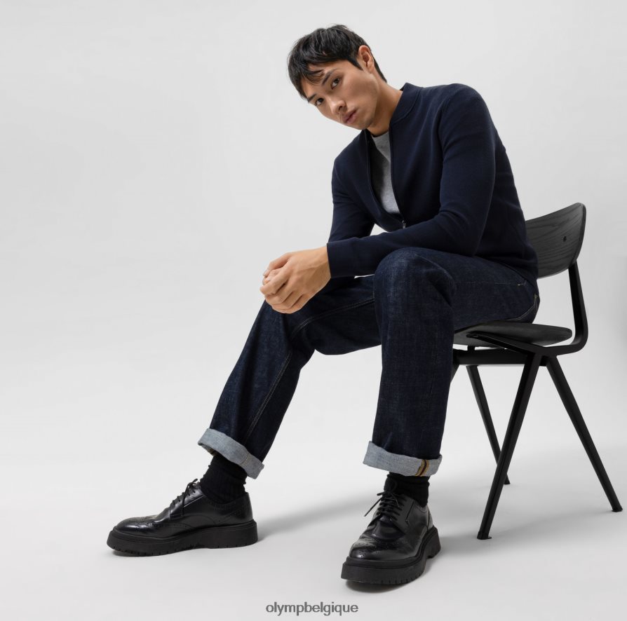 OLYMP FL8P6V1942 vêtements niveau cinq tricots body fit, cardigan, marine