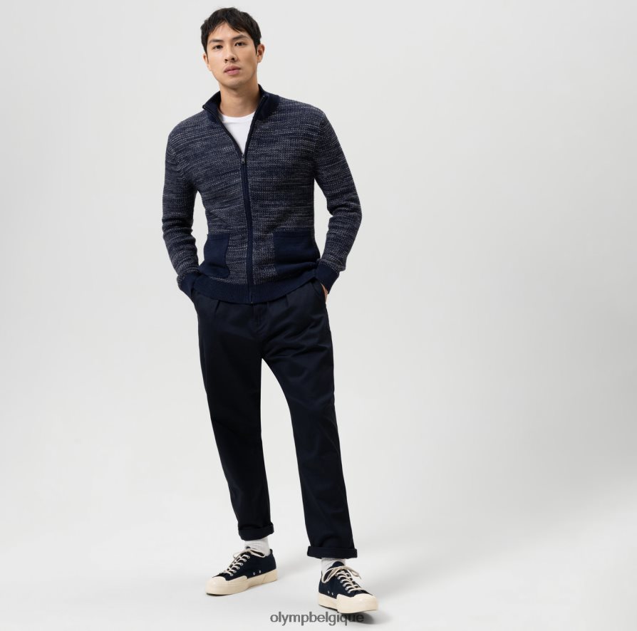 OLYMP FL8P6V1943 vêtements tricot coupe moderne, cardigan, marine