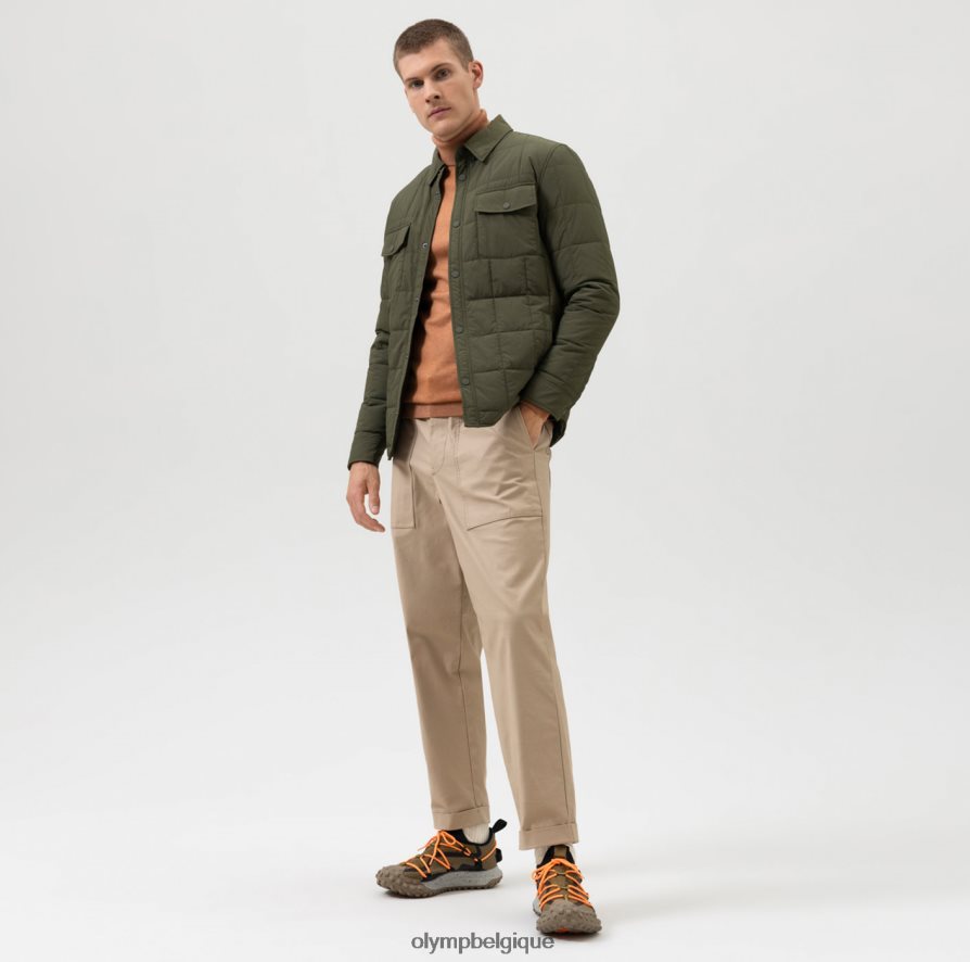 OLYMP FL8P6V2188 vêtements sweat modern fit, veste, olive